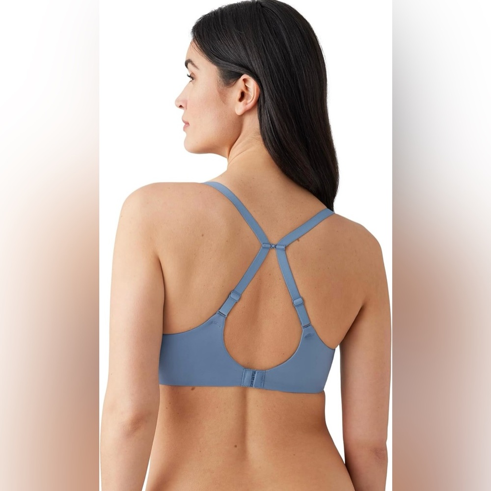 Wacoal Perfect Primer Contour Blue Padded Underwire Convertible Bra Size 32DD - Picture 4 of 7